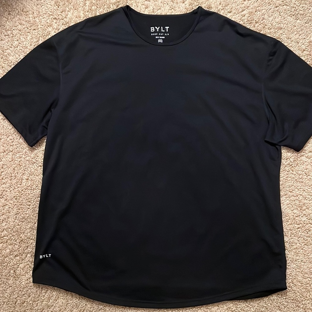 BYLT Basics Black Drop Cut S/S T-Shirt NWOT